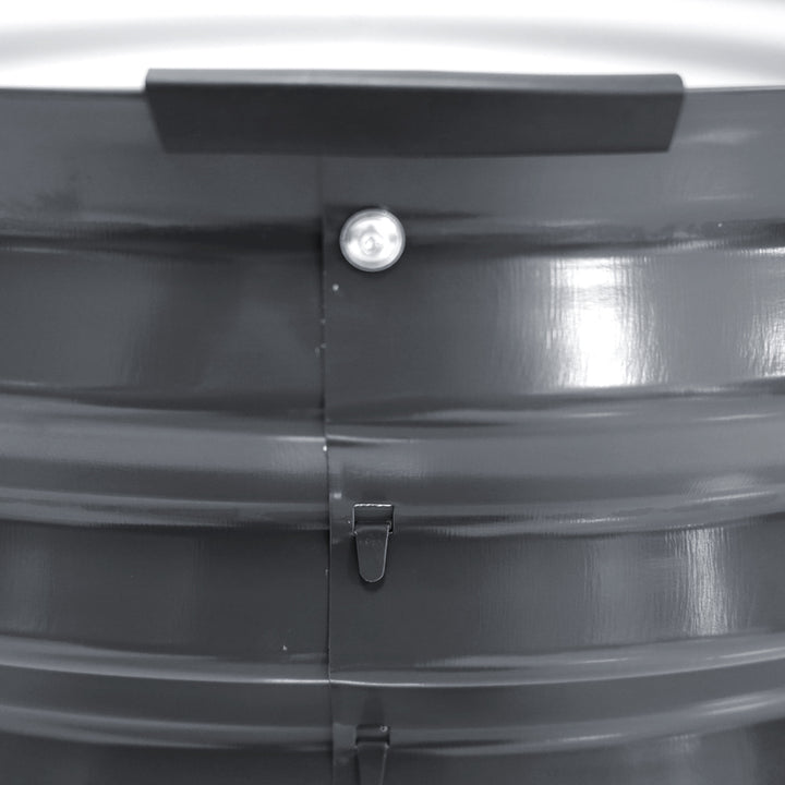 Green Fingers Garden Bed 90X45cm Round Latches Planter Box Raised Galvanised Herb - VogueDecor.au