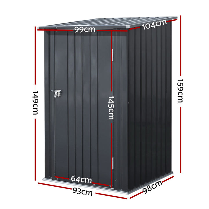 Giantz Garden Shed 0.99x1.04M Sheds Outdoor Tool Storage Workshop House Steel - VogueDecor.au