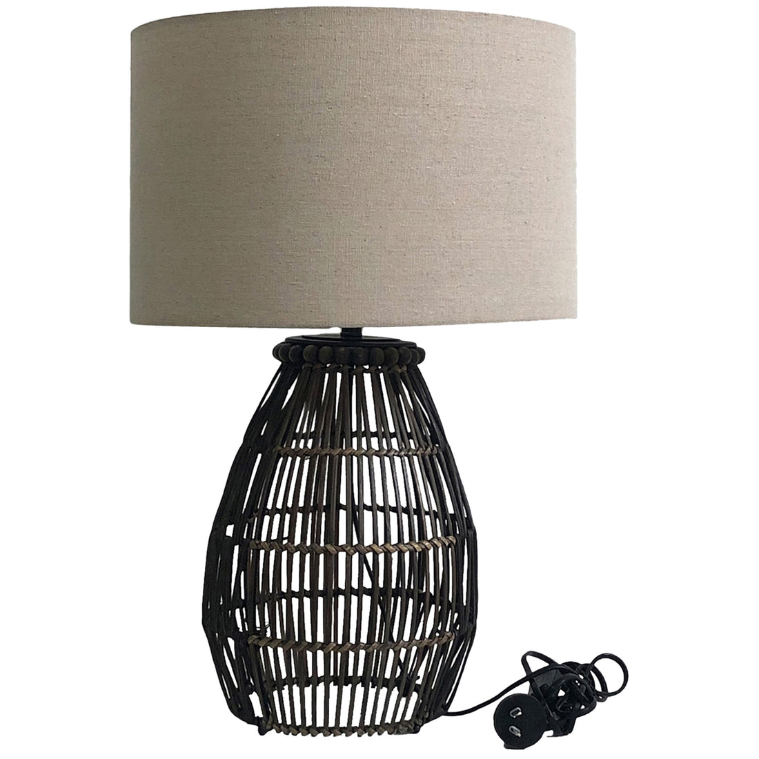 Emporium Rattan Table Lamp 35x55cm - VogueDecor.au