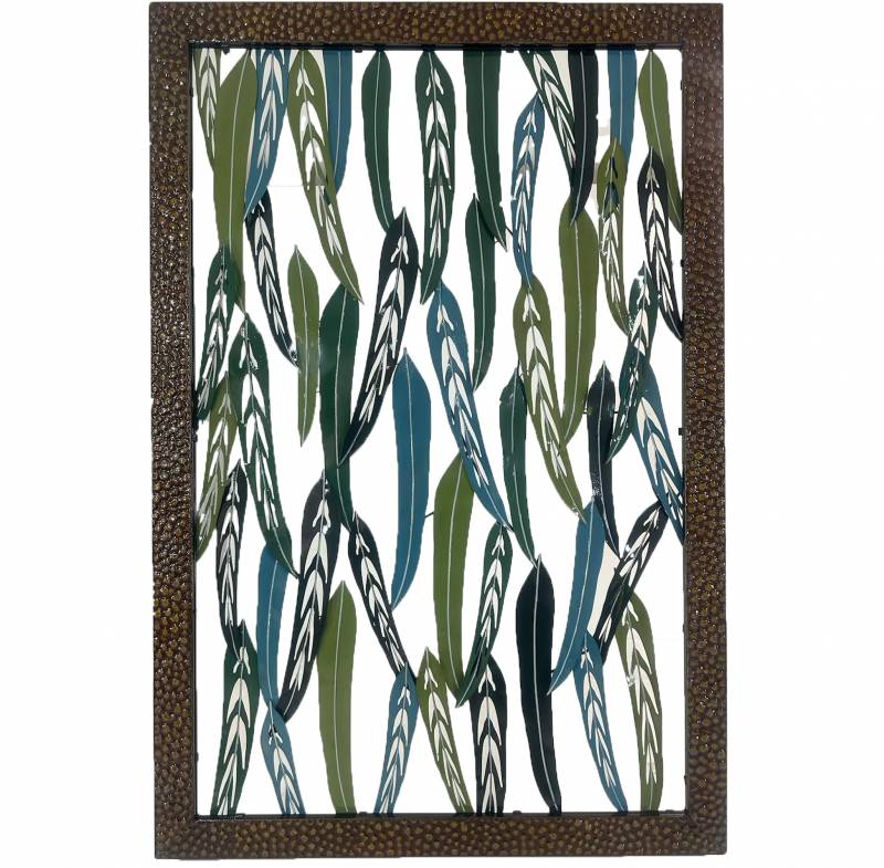 Xlarge Leaves Metal Wall Art 102x152cm - VogueDecor.au