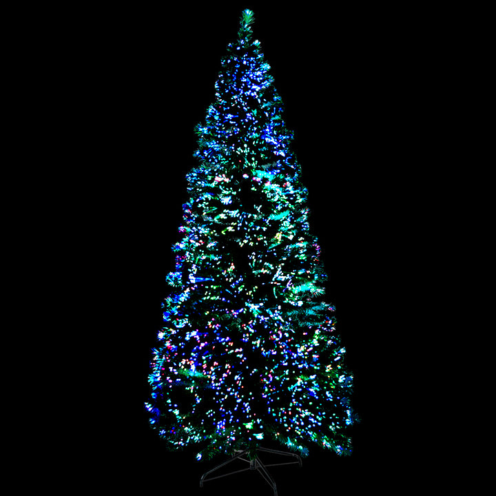 Jingle Jollys 1.8m Christmas Tree Optic Fibre LED Xmas tree 300 Tips - VogueDecor.au