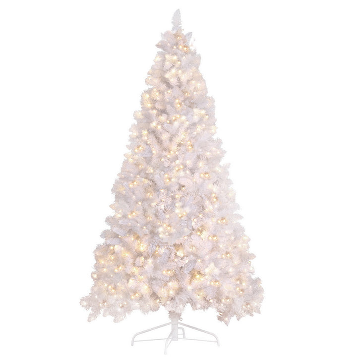 Jingle Jollys Christmas Tree 2.1m 500 LED Xmas Tree Decorations White 1260 Tips - VogueDecor.au