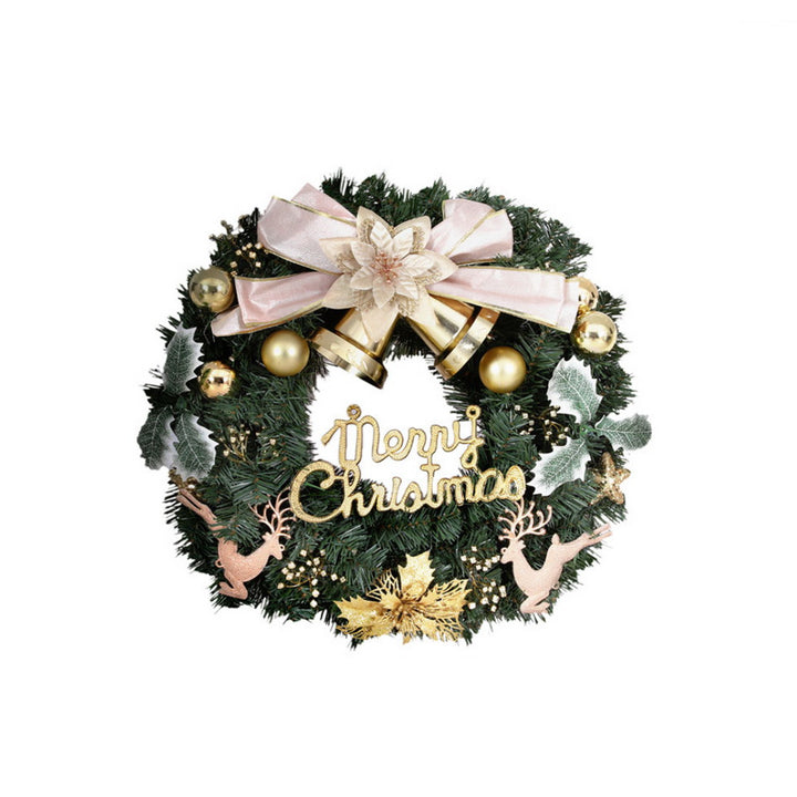 Jingle Jollys Christmas Wreath 60CM Garland Flowers Baubles Party Decorations - VogueDecor.au