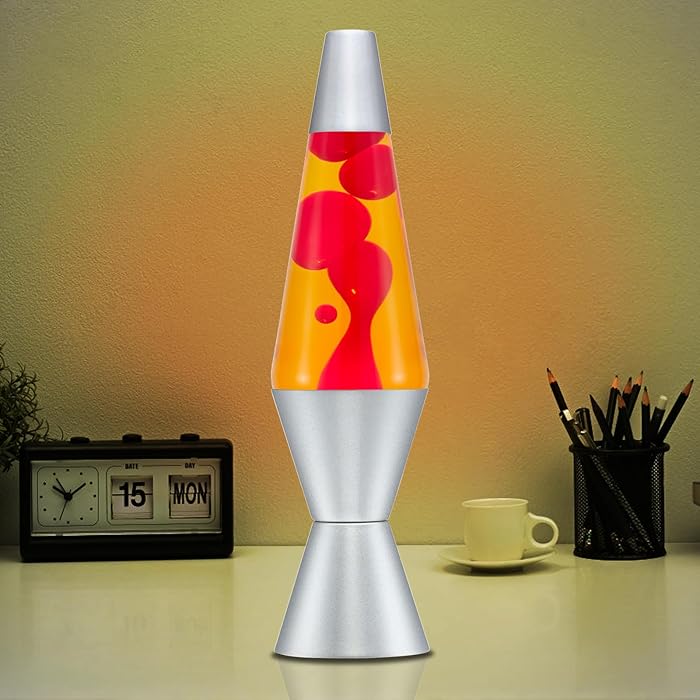 Silver/Red/Yellow Diamond Motion Lamp