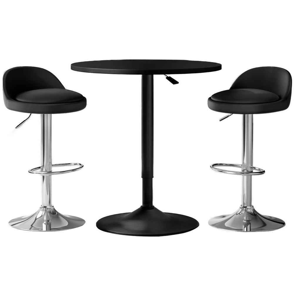 Artiss Bar Table and Stools Set Dining Desk Kitchen Chairs Cafe Pub - VogueDecor.au