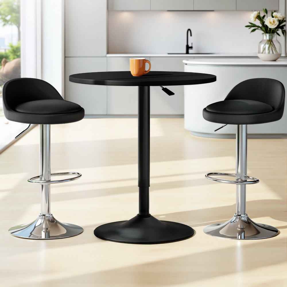 Artiss Bar Table and Stools Set Dining Desk Kitchen Chairs Cafe Pub - VogueDecor.au