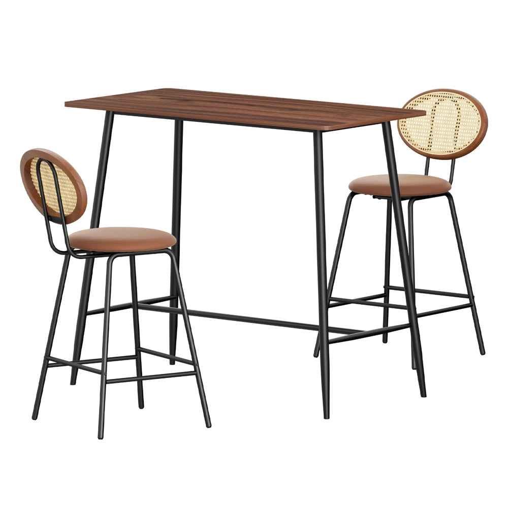 Artiss Bar Table Stools Set Dining Desk Industrial Kitchen Chairs Cafe Pub - VogueDecor.au