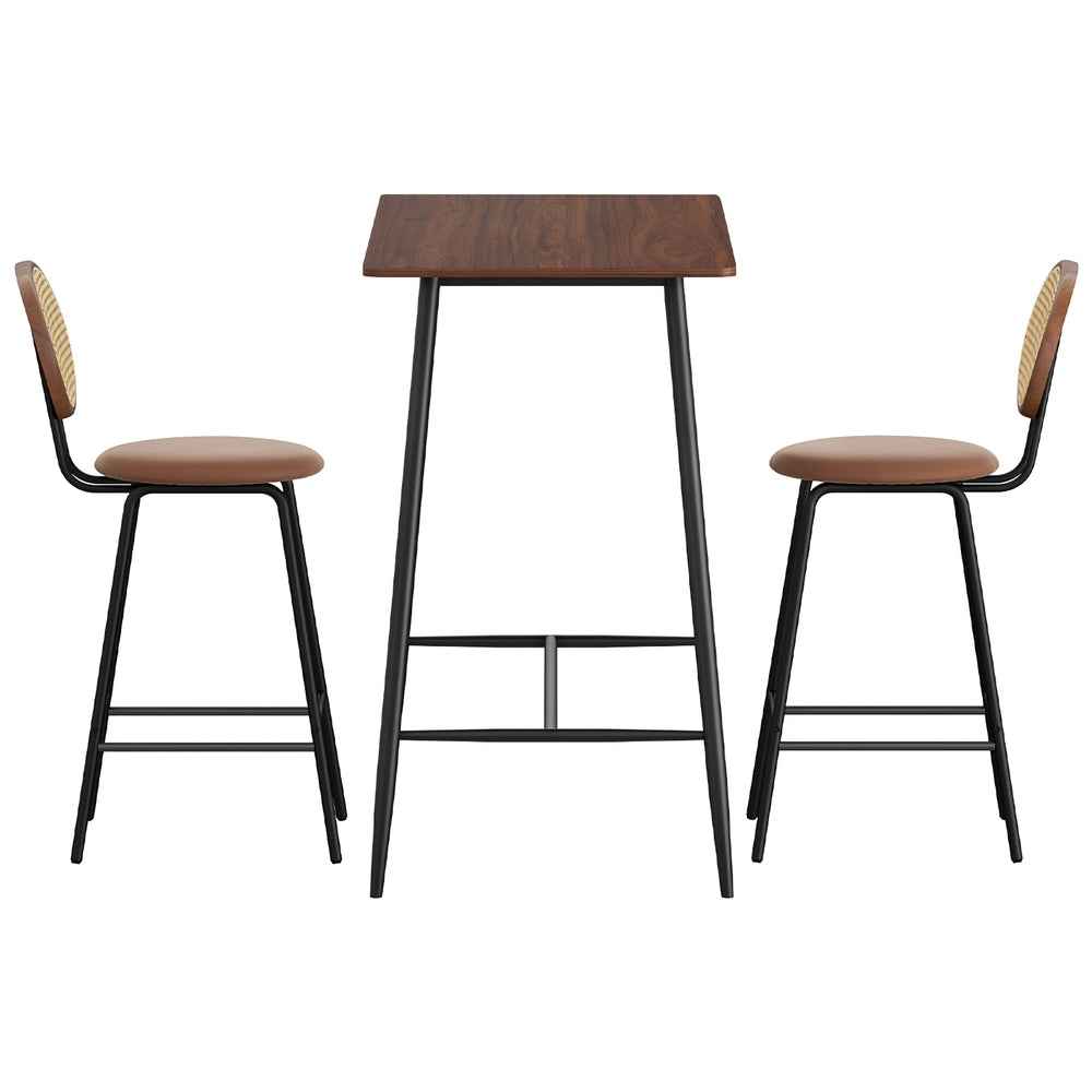 Artiss Bar Table Stools Set Dining Desk Industrial Kitchen Chairs Cafe Pub - VogueDecor.au