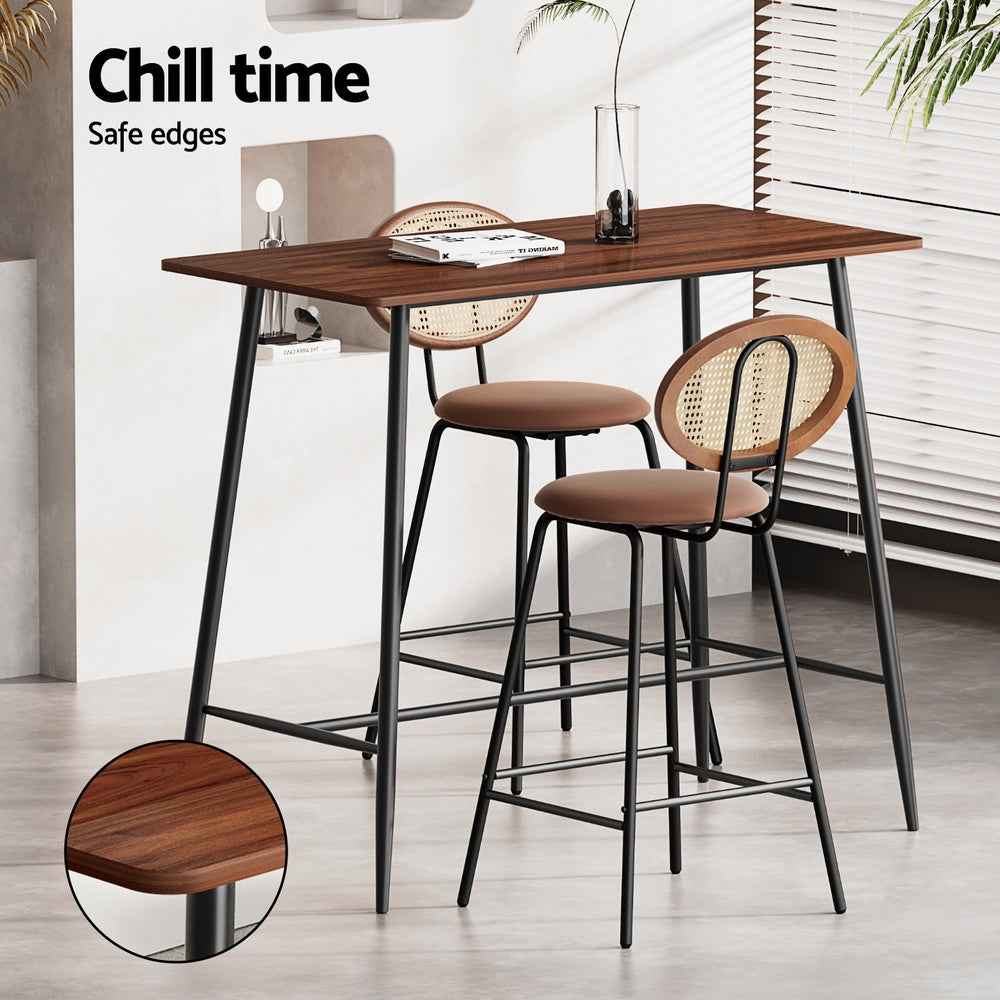 Artiss Bar Table Stools Set Dining Desk Industrial Kitchen Chairs Cafe Pub - VogueDecor.au