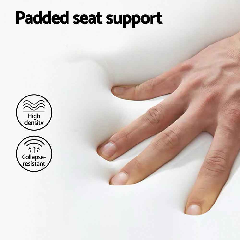 2x Artiss Bar Stools Kitchen Counter Rattan Chairs PU Leather Padding - VogueDecor.au