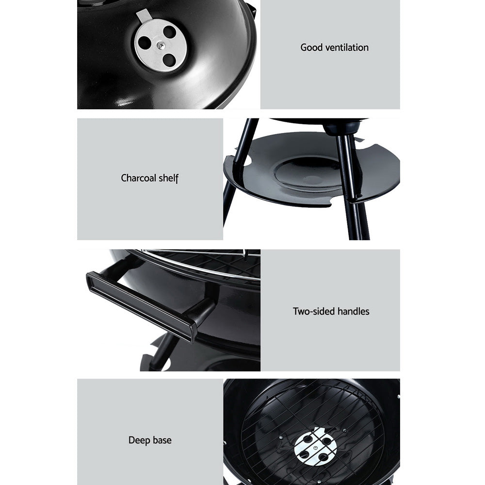 Grillz BBQ Grill Charcoal Smoker - VogueDecor.au