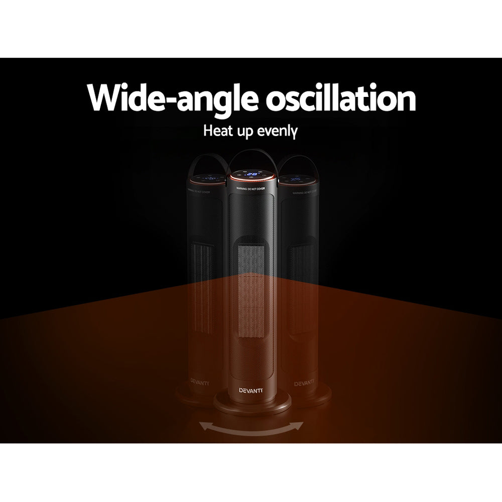 Devanti Ceramic Tower Heater 2000W - VogueDecor.au