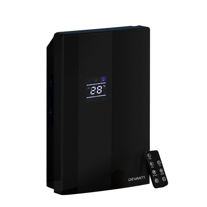 Devanti Dehumidifier 2L Air Purifier Black - VogueDecor.au
