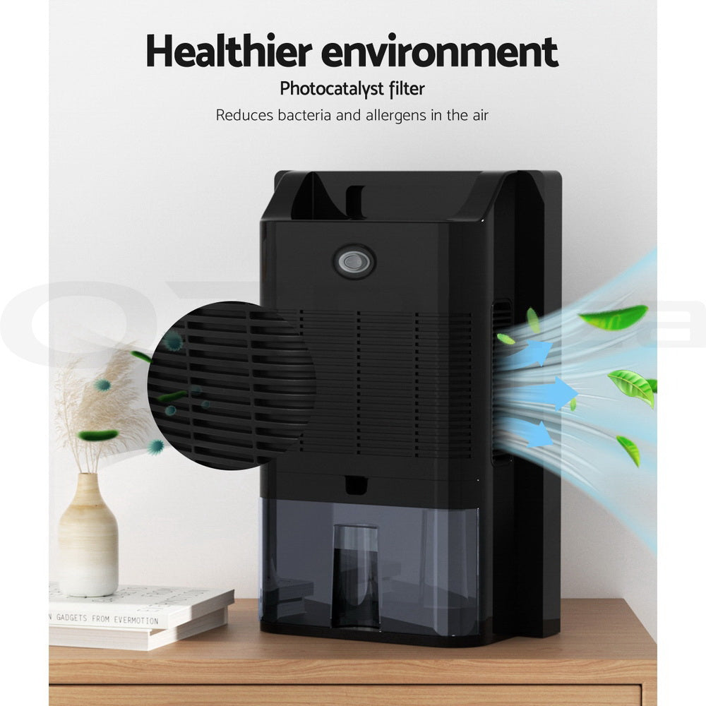 Devanti Dehumidifier 2L Air Purifier Black - VogueDecor.au