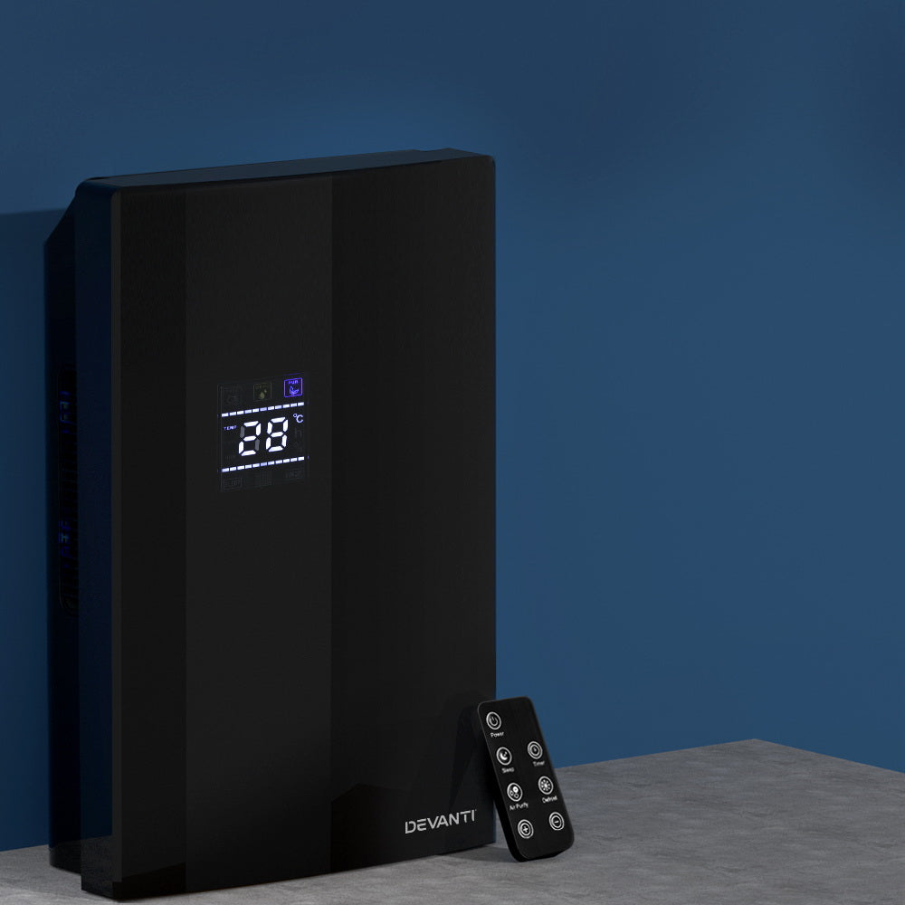 Devanti Dehumidifier 2L Air Purifier Black - VogueDecor.au