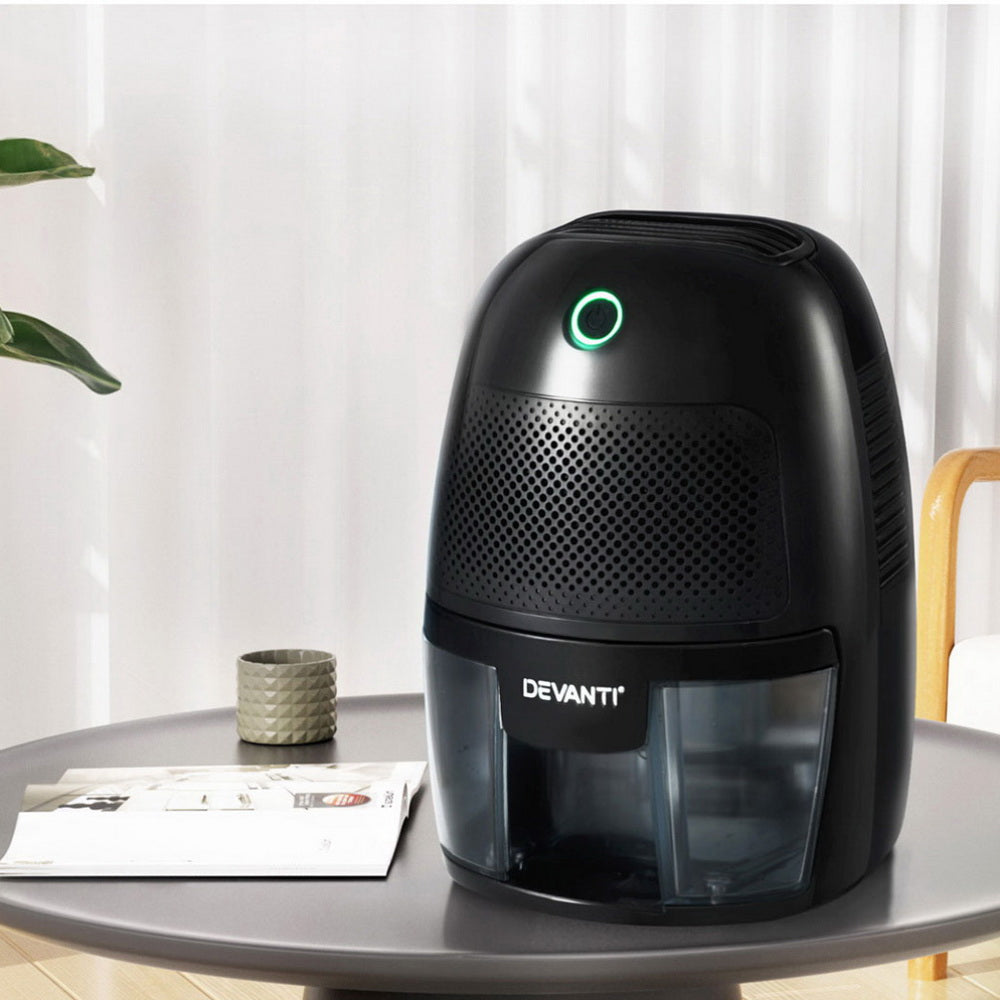 Devanti Dehumidifier 600ML Air Purifier Black - VogueDecor.au