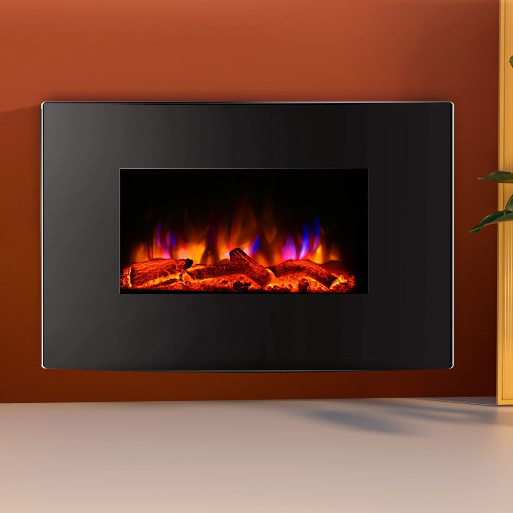 Devanti Electric Fireplace Fire Heater 2000W - VogueDecor.au