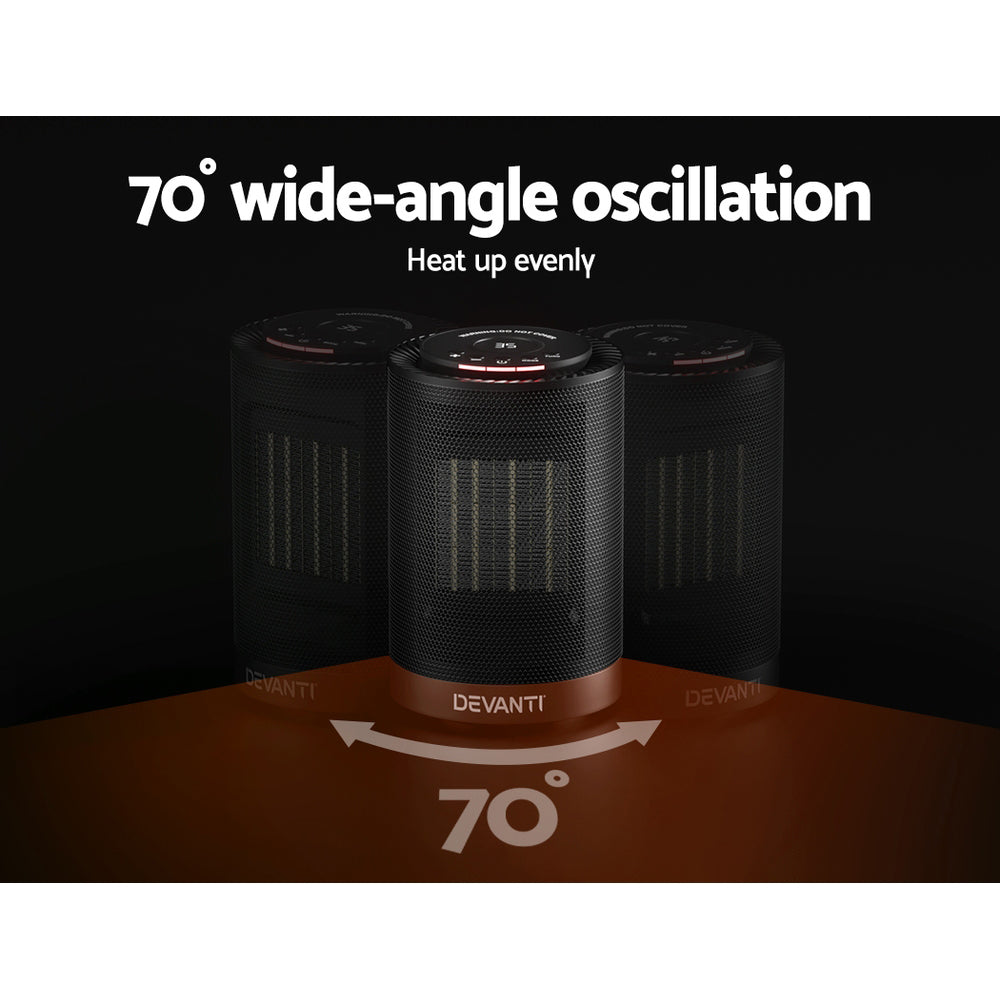 Devanti Electric Fan Heater 1200W - VogueDecor.au