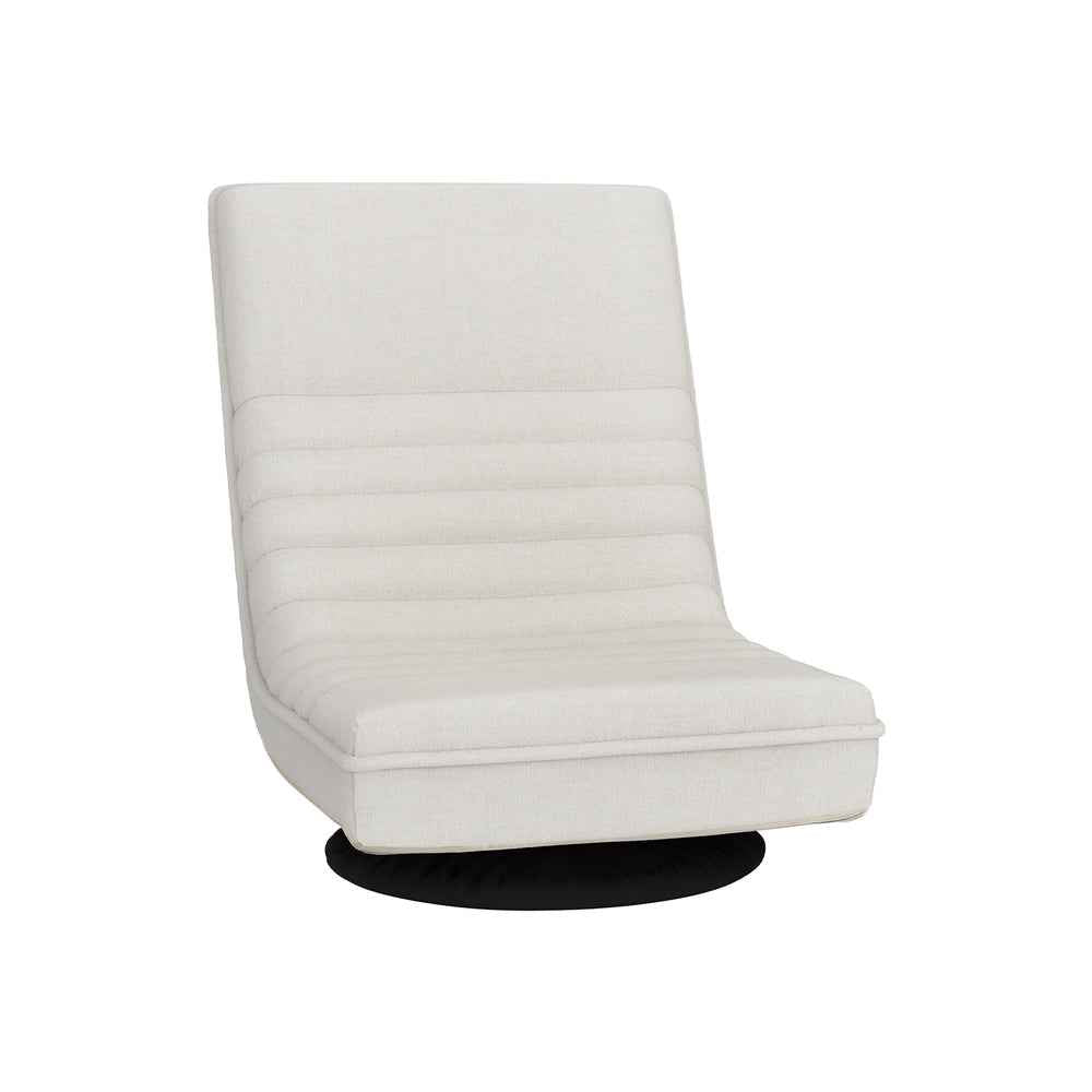 Artiss Floor Lounge Sofa Swivel Foldable Linen White - VogueDecor.au