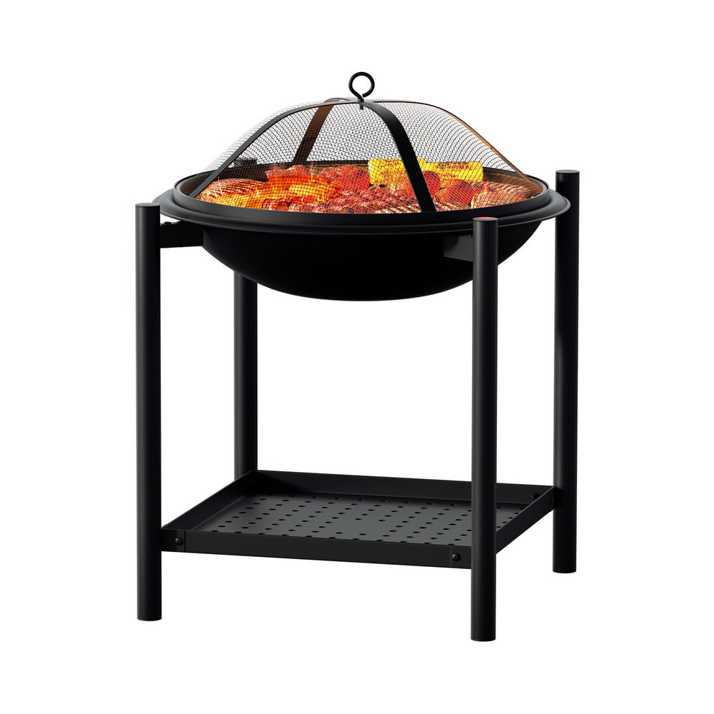 Grillz Fire Pit BBQ Grill 2-in-1 Outdoor - VogueDecor.au