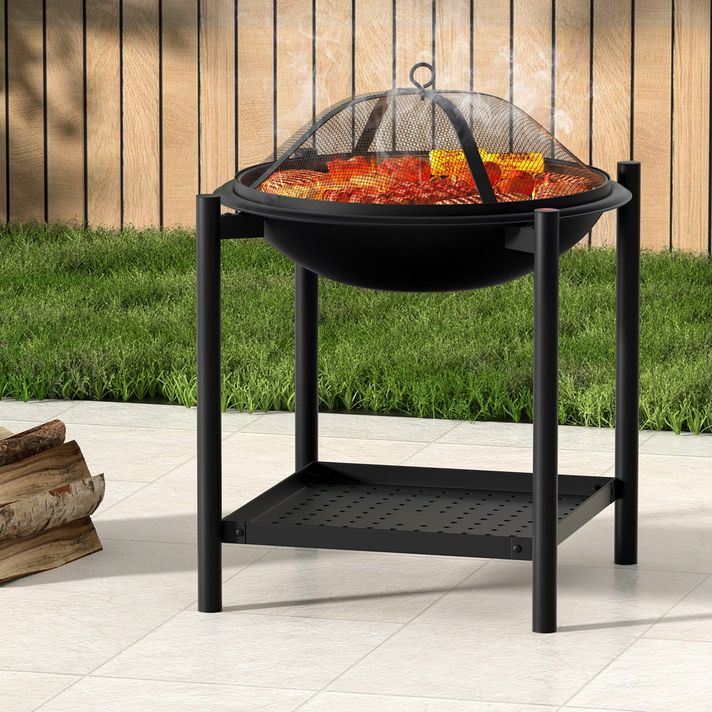 Grillz Fire Pit BBQ Grill 2-in-1 Outdoor - VogueDecor.au