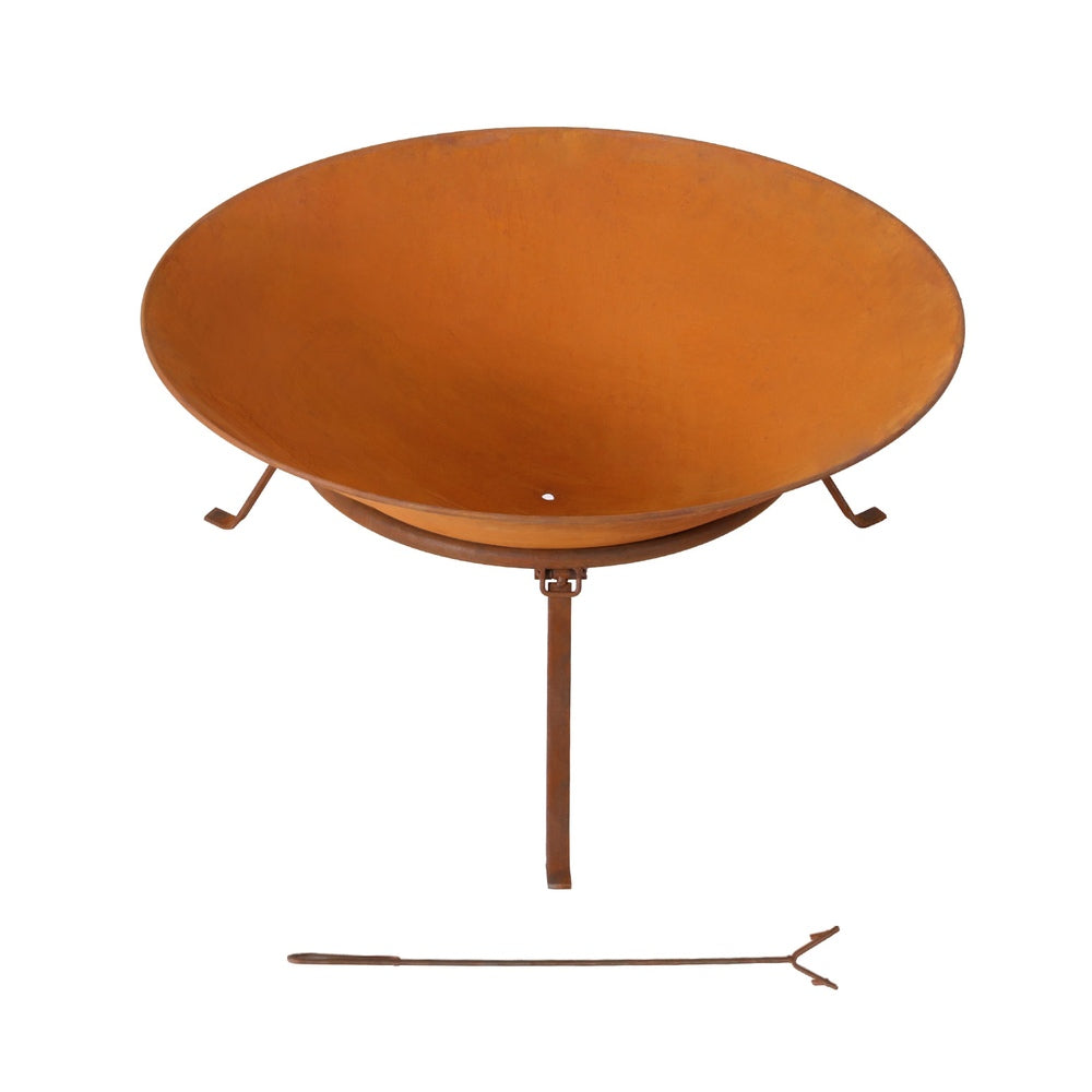 Grillz 70cm Fire Pit Rustic Iron Bowl Outdoor - VogueDecor.au