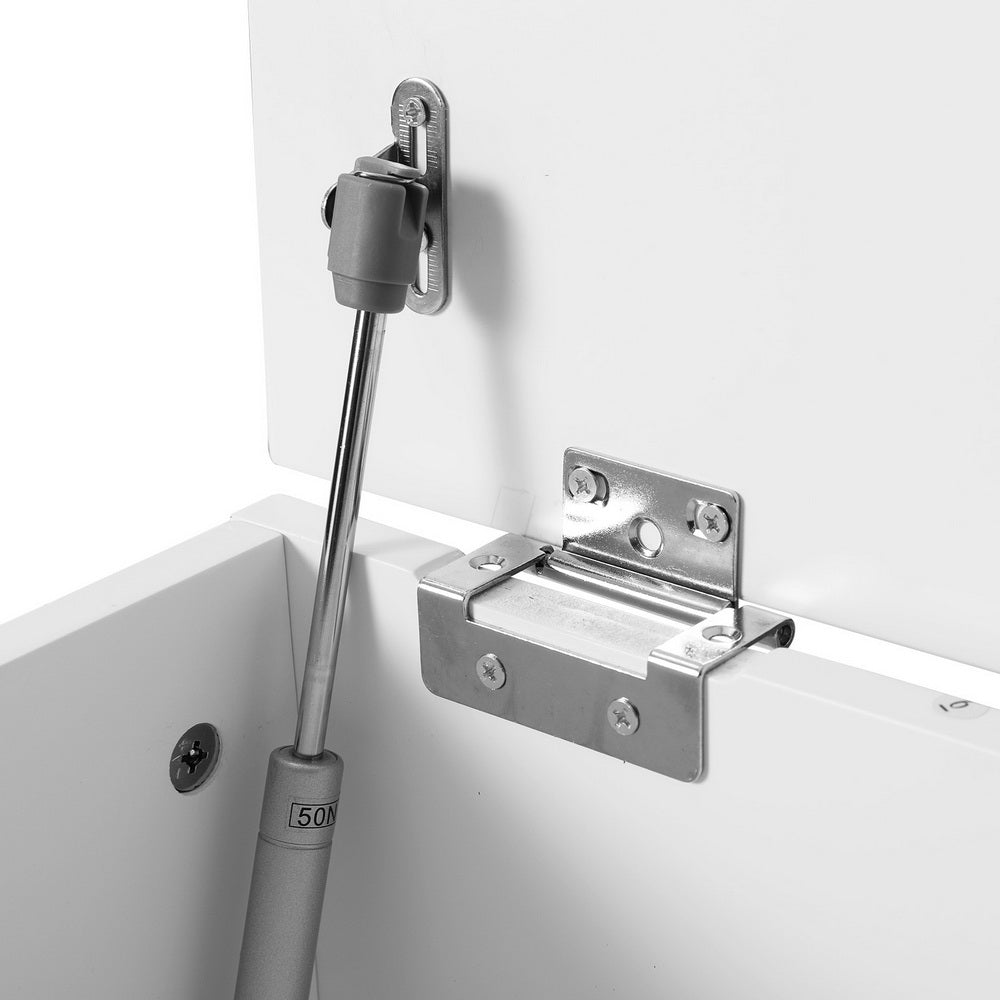 Artiss Storage Ottoman Blanket Box 140cm Fluted Grey - VogueDecor.au