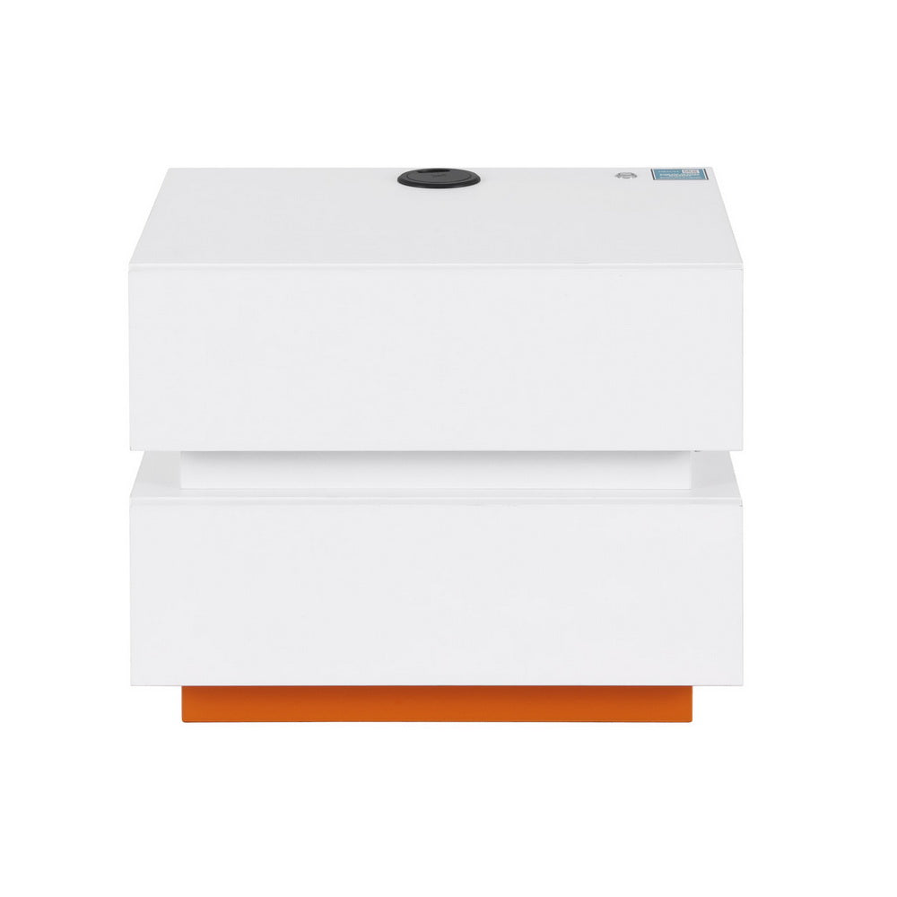 Artiss Smart Bedside Table LED Wireless Charging Ada - VogueDecor.au
