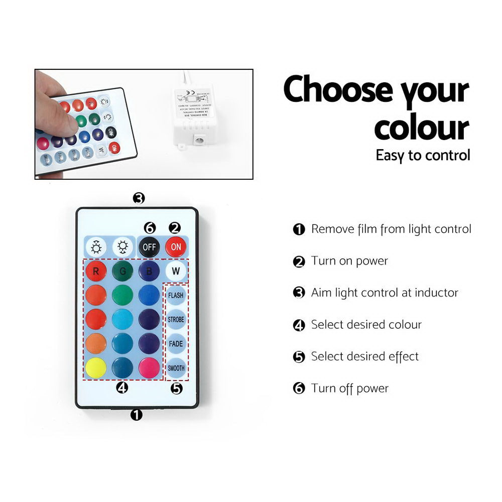 Artiss Entertainment Unit TV Cabinet LED 130cm Black Angus - VogueDecor.au