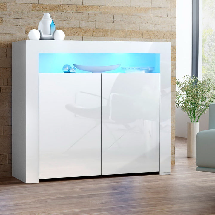Artiss Buffet Sideboard LED - ARNO White - VogueDecor.au