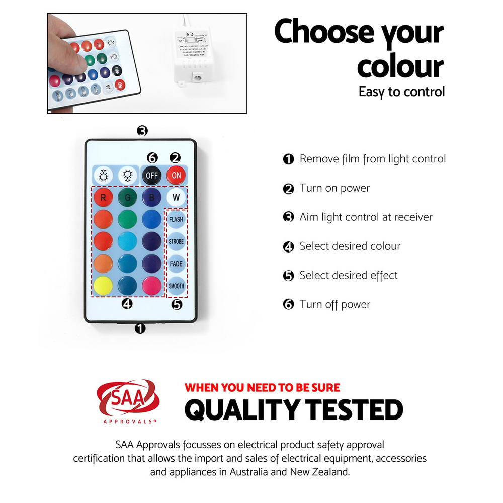 Artiss Entertainment Unit TV Cabinet LED 180cm Black Bobi - VogueDecor.au