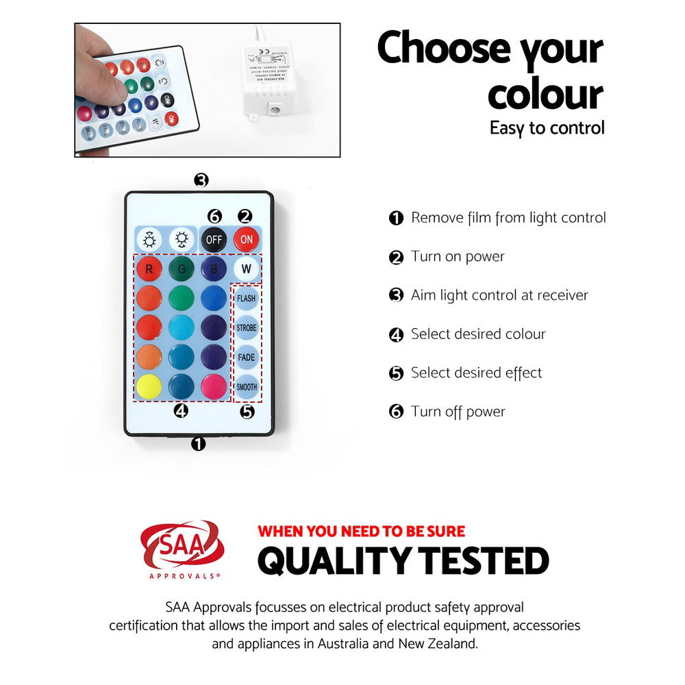 Artiss Entertainment Unit TV Cabinet LED 180cm White Bobi - VogueDecor.au