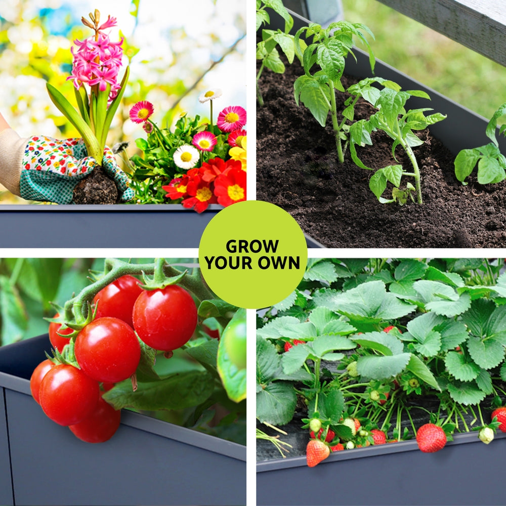 Green Fingers Garden Bed Elevated 100X40X80cm Planter Box Raised Container Herb - VogueDecor.au
