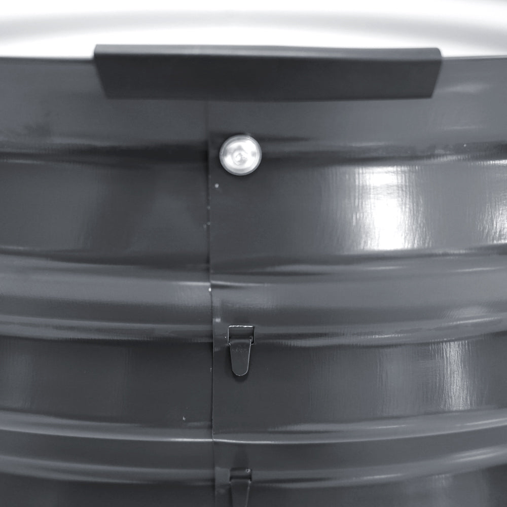 Green Fingers Garden Bed 90X45cm Round Latches Planter Box Raised Galvanised Herb - VogueDecor.au