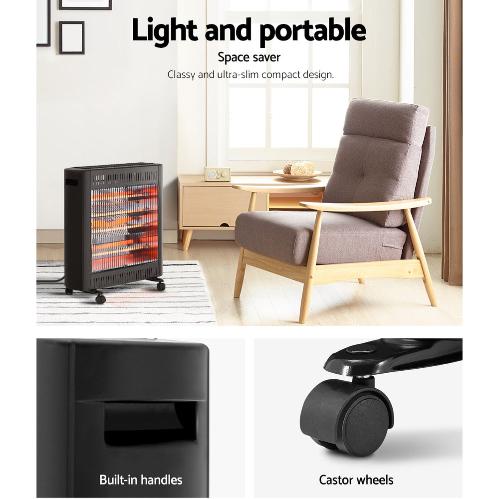 Devanti 2200W Infrared Heater Radiant Heaters - VogueDecor.au