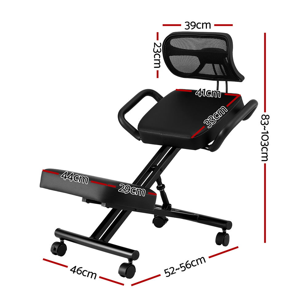 Artiss Kneeling Chair Ergonomic Office Home Knee Seat Posture Back Stretch Rest