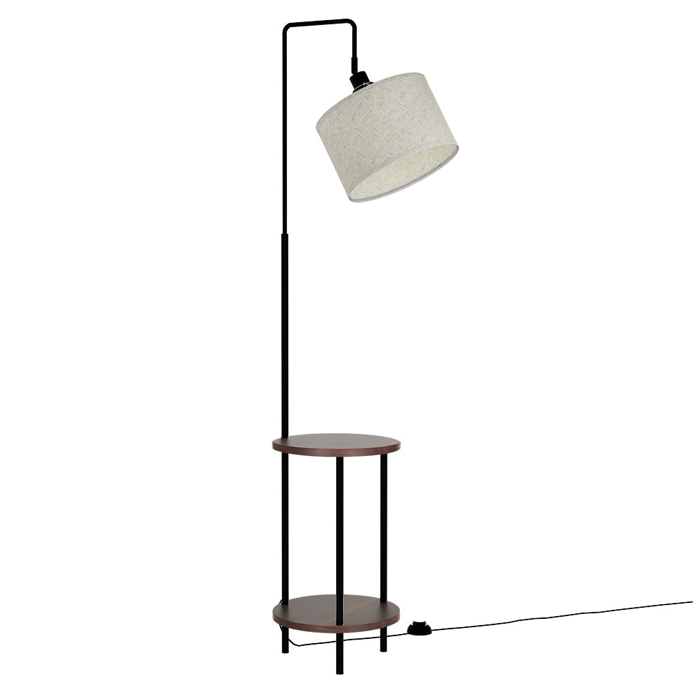 Artiss Floor Lamp 2 Tier Shelf Storage LED Light Stand Home Room Adjustable Head - VogueDecor.au