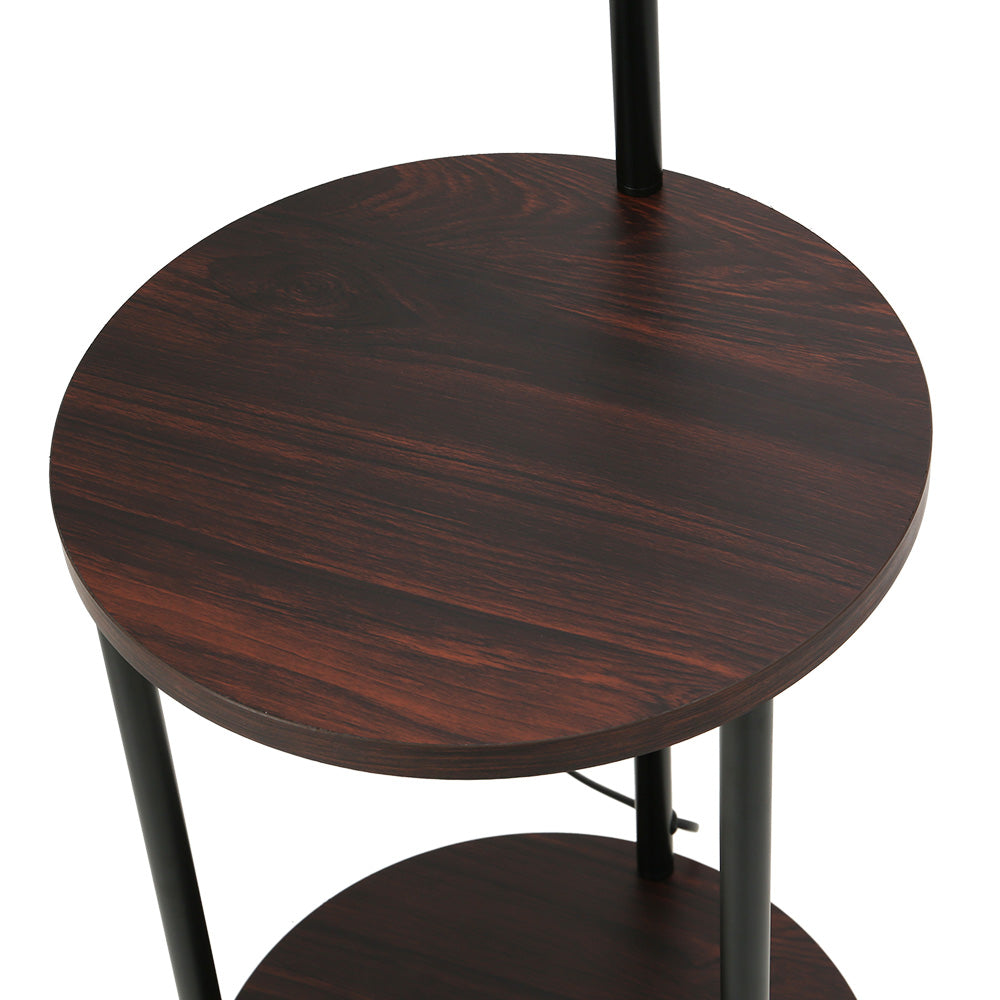 Artiss Floor Lamp 2 Tier Shelf Storage LED Light Stand Home Room Adjustable Head - VogueDecor.au