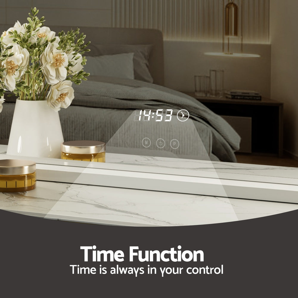 Embellir Makeup Mirror 60x52cm Hollywood Vanity with LED Light Tabletop White - VogueDecor.au