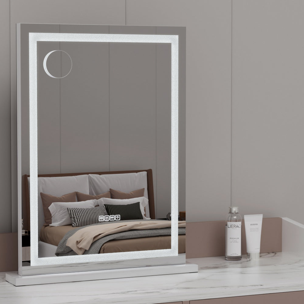 Embellir Bluetooth Makeup Mirror 58x80cm Hollywood Vanity with LED Light Crystal - VogueDecor.au