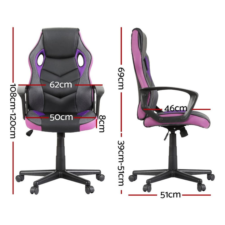 Artiss Gaming Office Chair Computer Chairs Purple