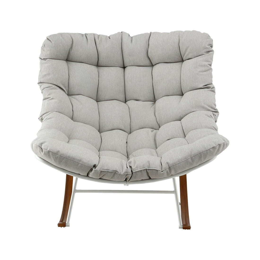 Gardeon Outdoor Rocking Chair Furniture Papasan Recliner Garden Patio Lounge Setting White