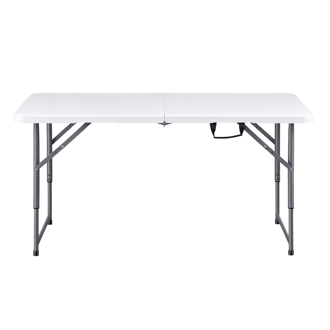 Gardeon 123cm Folding Table Portable Fold-in-Half with Handle Camping Picnic Adjustable Height
