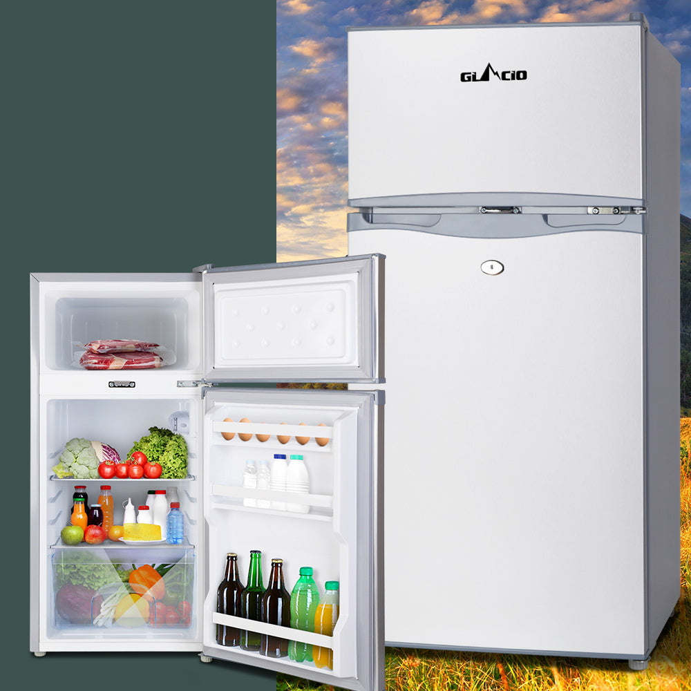 Glacio 100L Portable Fridge Freezer Bar Upright 12V/24V/240V Camping Caravan - VogueDecor.au