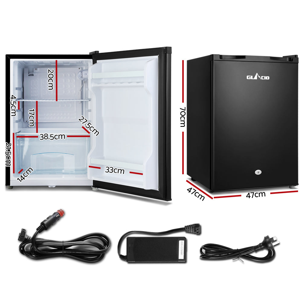 Glacio 80L Portable Fridge Freezer Bar Upright 12V/24V/240V Camping Caravan - VogueDecor.au