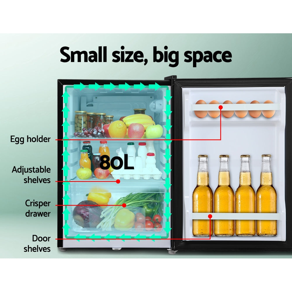 Glacio 80L Portable Fridge Freezer Bar Upright 12V/24V/240V Camping Caravan - VogueDecor.au