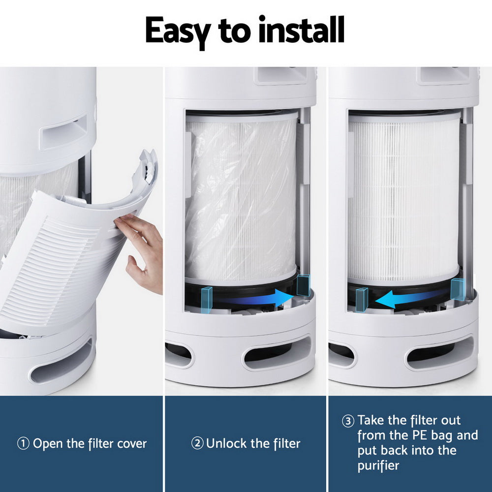 Devanti Air Purifier 4 Layers HEPA Replacement Filter - VogueDecor.au
