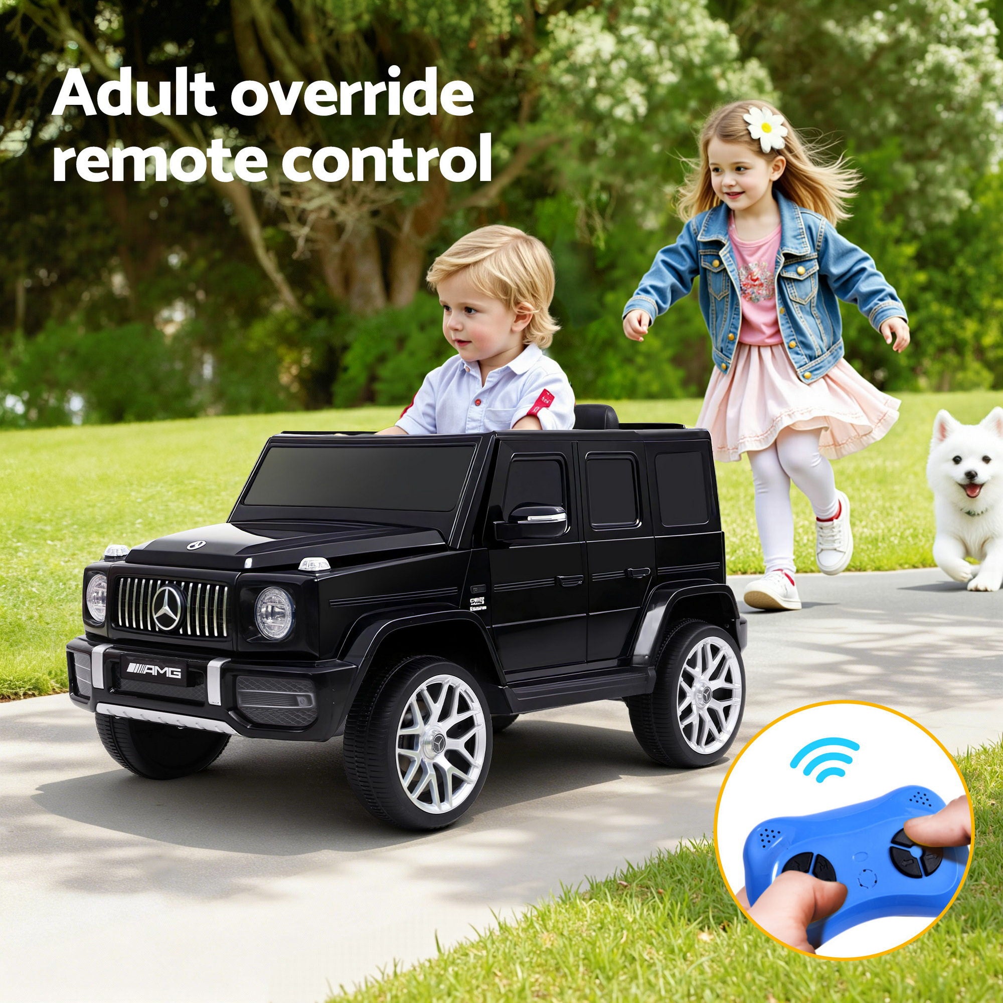 Kids Electric Ride On Car Mercedes-Benz Licensed AMG G63 Toy Cars 12V Black
