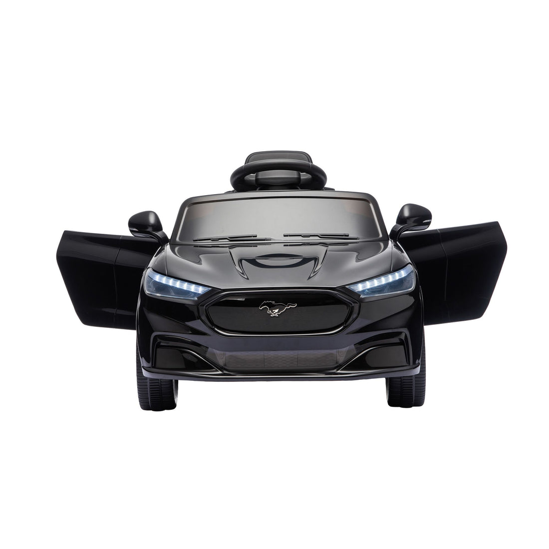 Kids Ride On Car 12V Licensed Ford Electric Toy with Remote Control Horn Music 97x61cm Black