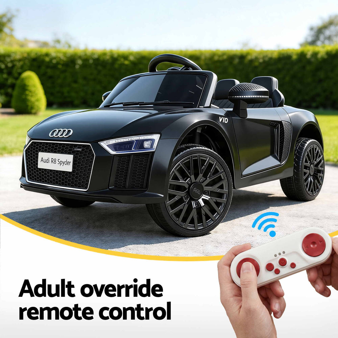 Kids Ride On Car Audi R8 Licensed Sports Electric Toy Cars Black